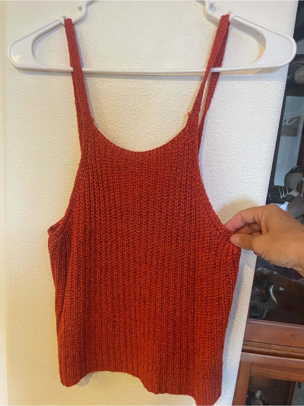 Forever 21 Rust Red Knit Tank Top